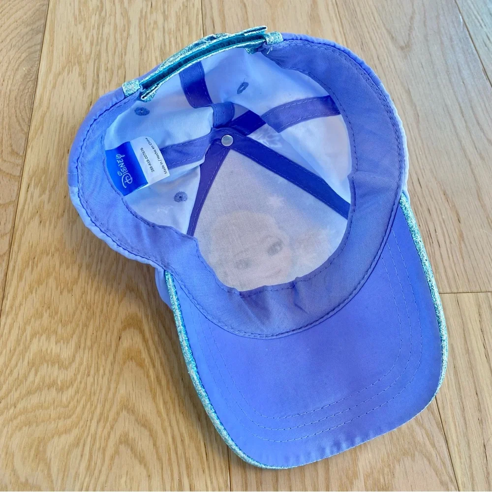 Disney Frozen Elsa Purple and Blue with Glitter Adjustable Fit Baseball Hat ❄️